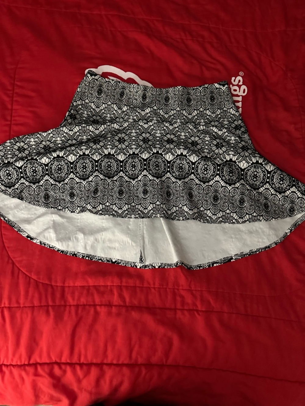 torrid Black & White Circular Print Skater Skirt